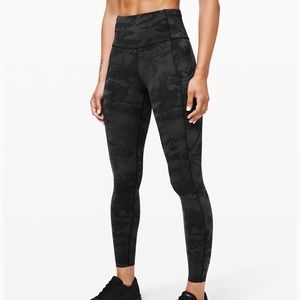 Lululemon Fast and Free 25” Incognito Camo Multi